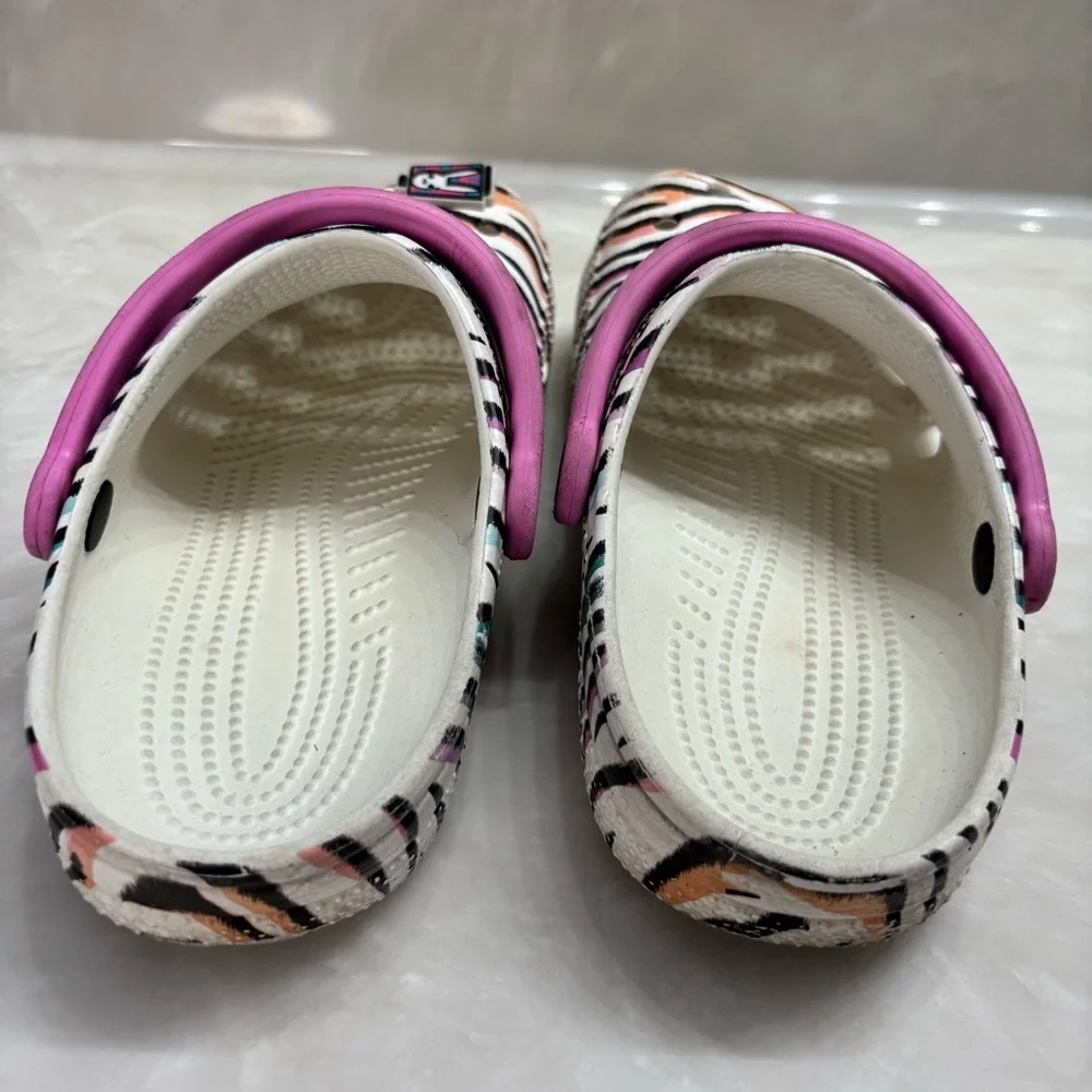 Zebra Print Clogs | Crocs J5